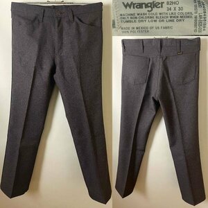 ★【激安 定価8,690円 メキシコ製】レア！ WRANGLER 82HO ラングラー スタプレパンツ（ランチャーパンツ）ブーツカット Ｗ34 L30 ブラウン