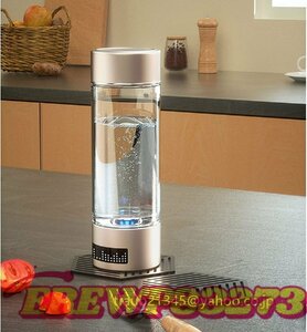 超高濃度水素水生成器 携帯 USB充電式水素水ボトル 冷水/温水通用 一台三役 400ML 水素水生成時間 3分2000ppb 18分6000ppb 持ち運び便利