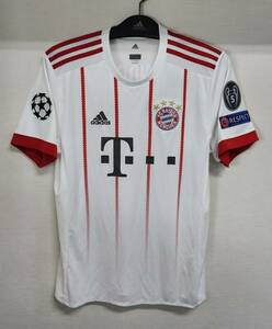 17-18 バイエルン ミュンヘン Bayern Munich(3rd)#9 レヴァンドフスキ LEWANDOWSKI 正規adidas UEFA CL半袖 XO