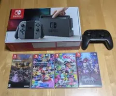 【ソフト4点、プロコン付き】ニンテンドースイッチ本体