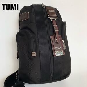 【美品】 TUMI トゥミ 22318HKH ボディバッグ アルファブラボー モントレースリング 黒 ショルダー ALPHA BRAVO バリスティックナイロン