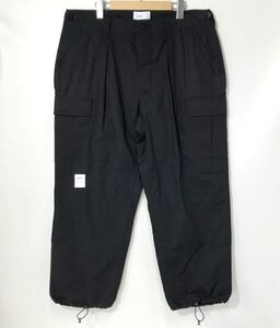 WTAPS MILT 2301 TROUSERS COTTON RIPSTOP トラウザーズ コットン パンツ メンズ サイズ04 ブラック系 ダブルタップス ボトムス カーゴ