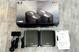 【美品】ASUS ZenWiFi AX XT8 W-Fi 6 (802.11ax)対応の無線LANルーター2台セット