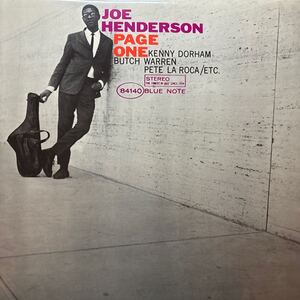 PAGE ONE / ページ・ワン / Joe Henderson / ジョー・ヘンダーソン / blue note / コーティングジャケット