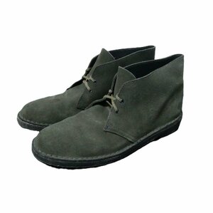 美品 Clarks クラークス スエード ショート丈 チャッカブーツ デザートブーツ 42 26～27㎝ カーキ 302