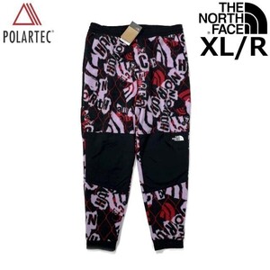 1円～!売切!【正規新品】THE NORTH FACE◆PRINTED DENALI PANTS パンツ ロング フリース US限定 刺繍 アウトドア(XL/R)紫 総柄 190110-15