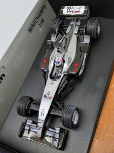 ☆ カスタムモデル ! PMA1/18 McLaren Mercedes　MP4/18 #6 K.ライコネン 2003 テストカー West仕様 エアロヘルメットver.☆