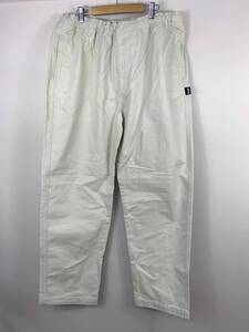 131-KM3217-100r Stussy BRUSHED BEACH PANT ブラッシュド ビーチ パンツ アイボリー XLサイズライトベージュ 中古美品