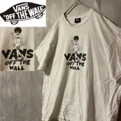 vansofthewallバンズt-shirtstシャツ白ホワイト両面プリント