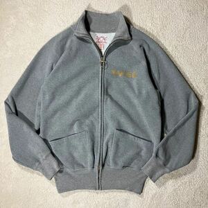 ●希少【大黒デザイン】EVISU エヴィス 裏起毛 スウェットブルゾン/サイズ42(L程度)/グレー/アメカジ/メンズ/日本製/カモメ