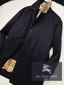 h65 別格　ダウンの最高峰◎定価15万●BURBERRY●水鳥天然ほっこりダウン90%ジャケット　バーバリーコート メンズ　一生に一着のダウン　L