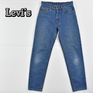 Levis リーバイス ★ 616-02 96年製 ヴィンテージ ハイウエスト スリムテーパード デニム ジーンズ パンツ ブルー レディース 32