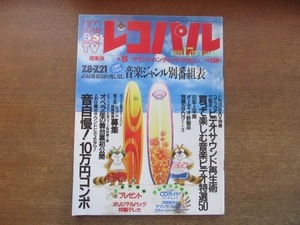 2107ND●レコパル 関東版 1991.7.8-7.21●音自慢10万円コンポ/ウィーンにモーツアルトの音を訪ねて/スティング/ロリンマゼール/沢田知可子