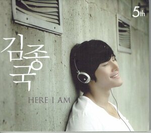 韓国盤CD キム・ジョングク 5集 「HERE I AM」TURBO ターボ　kim jong kook　スリーブケース付き・送料無料