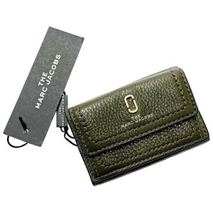 ☆☆ MARC JACOBS マークジェイコブス 3つ折り財布 M0015413 グリーン レディース ゴールド金具 目立った傷や汚れなし