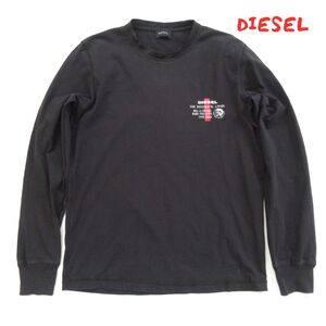 【Diesel】ディーゼル　シンプルブラック　ロンT　0182