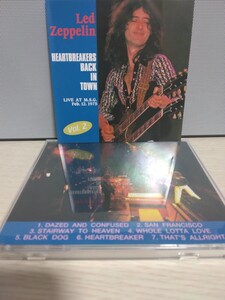 ☆LED ZEPPELIN☆HEARTBREAKERS BACK IN TOWN VOL.2【ライヴ盤】レッド・ツェッペリン LIVE AT M.S.G. FEB. 12, 1975 CD