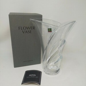 ●未使用●HOYA CRYSTAL TOKYO ホヤクリスタル FLOWER VASE フラワーベース 花瓶 インテリア S