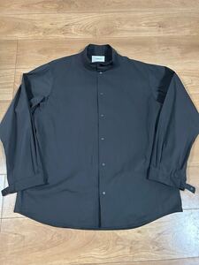 YAECA ヤエカ　COMFORT SHIRT STAND COLLAR コンフォートシャツ スタンドカラー　size S 型番12158