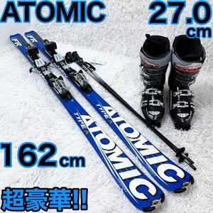 ATOMIC TYPE A DRIVE FR11 アトミック メンズ スキー セット 162cm 27cm オールラウンド 板 バインディング ブーツ ストックセット 板