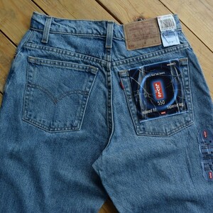 デッドストック リーバイス Levis 550 デニムパンツ レディース サイズ８ メキシコ製 ヴィンテージ テーパード 新品 タグ付未使用品 P0384