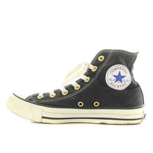 コンバース CONVERSE LOVE BY e.m. スニーカー ハイカット キャンバス リボン US5.5 24.5cm 黒 ブラック /YI17 ●D レディース