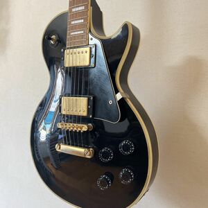 Photogenic Les Paul Custom Model Blaレスポールカスタムタイプ エレキギター フォトジェニック　ブラックゴールド