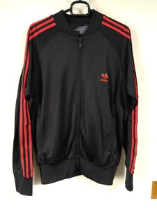 adidas　トラックジャケット　2XO　黒　赤