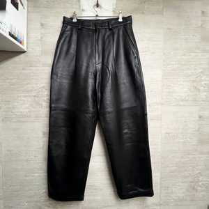 stein シュタイン ST.346　SHEEP LEATHER PANT レザーパンツ ブラック sizeS 【中目黒b05】