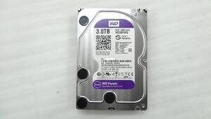 1円～ WD Purple 3.5インチHDD WD30PURX 3TB SATA 中古動作品(G288) 