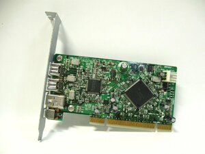 ▽BUFFALO IFC-PCI4IB 2ポート FireWire800(IEEE1394b) Firewire400(IEEE1394) 増設カード PCI 中古 バッファロー