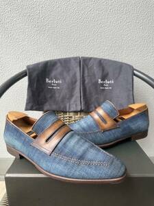 限定品 Berluti Andy Loafers Denim Limited Edition ベルルッティ アンディ ローファー シューズ デニムモデル オーダー不可 日本限定