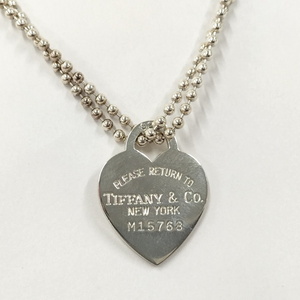 【中古】TIFFANY＆Co. リターントゥハート ボールチェーンネックレス SV925 シルバー