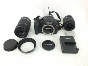 ♪ Canon キャノン EOS Kiss X3 デジタル一眼レフ 18-55mm 55-250mm 中古 現状品 240911F5646