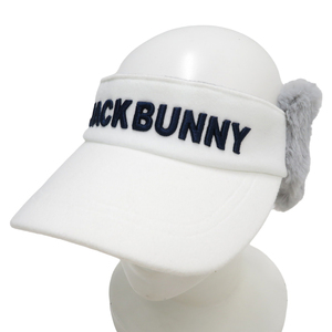 【1円】JACK BUNNY ジャックバニー 2022年モデル 耳当て付 サンバイザー ホワイト系 FR [240101083508]