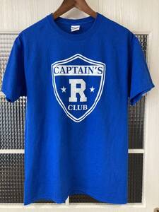 アメリカ古着 半袖Tシャツ M プリントロゴ used ティーシャツ 青 blue ブルー ビンテージ t-shirts 