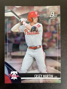 Topps MLB 2021 Bowman platinum プロスペクト #TOP-4 Casey Martin ケイシー・マーティン Philadelphia Phillies フィリーズ