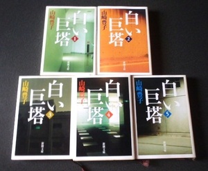 山崎豊子９冊：白い巨塔 ５巻、女系家族３巻らの本