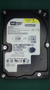 WD HDD 3.5int UltraATA WD2500BB-55GUA0 250GB 動作確認済 送料無料(250006) 