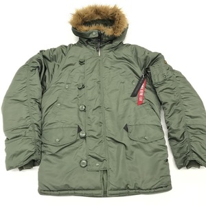 ALPHA INDUSTRIES アルファインダストリーズ ミリタリーコート N-3B アウター カーキ メンズ サイズ M