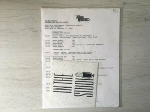 BAD COMPANY IN THE STUDIO SHOW#349　CD　CUE SHEET