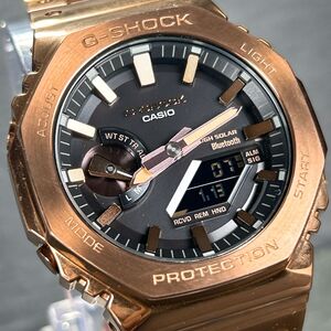 超美品 CASIO カシオ G-SHOCK ジーショック フルメタル GM-B2100GD-5AJF 腕時計 タフソーラー アナデジ 多機能 ブラック文字盤 動作確認済