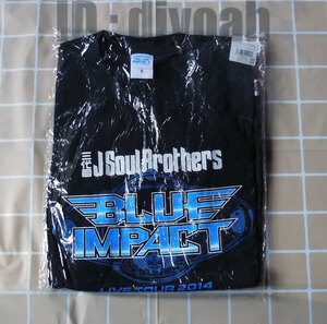 新品未開封☆ 三代目 J SOUL BROTHERS LIVE TOUR 2014 BLUE IMPACT ツア－Ｔシャツ (ブラック) Sサイズ ★ LDH EXILE TRIBE