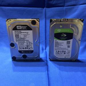 3.5インチHDD　SEAGATE Barracuda　４TB、Western Digital　1TB　各1台　＜データ削除済み＞　