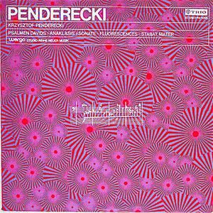 LP Krzysztof Penderecki Psalmen Davids Anaklasis Sonate Fur PA1069 TRIO Japan /00260