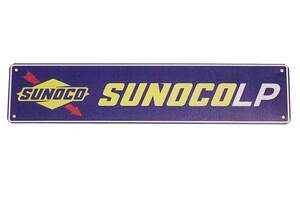 SUNOCO LP スノコLP 横長型 約４５センチ アメリカンブリキ看板 ストリートサイン メタルプレート