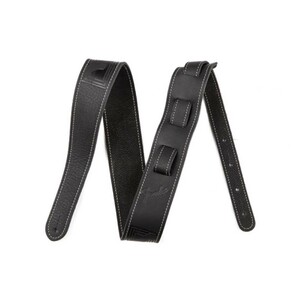 フェンダー Fender Monogram Leather Strap Black ギターストラップ 革