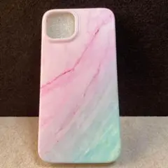 iPhone 14　TPU・スリム ソフトケース　グラデーションピンク