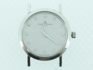 BAUME＆MERCIER ボーム メルシエ 16603 18K クオーツ シルバー文字盤 金無垢 レディース 腕時計