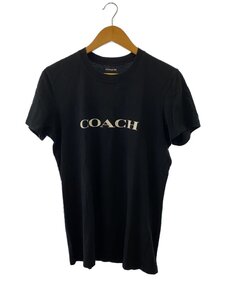 COACH◆Tシャツ/XS/コットン/BLK/プリント/C8786//